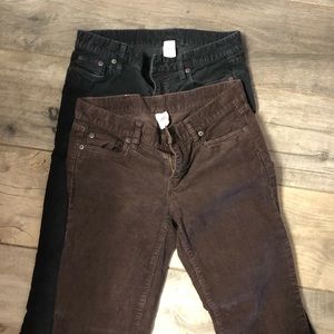 J crew corduroy pants bundle / Lot